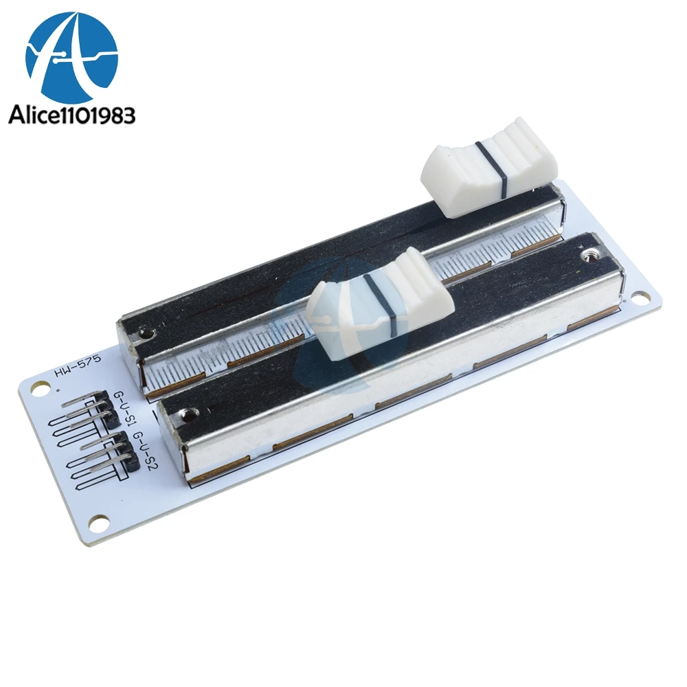 Double Row Sliding Linear Potentiometer Module Electronic Building Block 10K For - £10.37 GBP