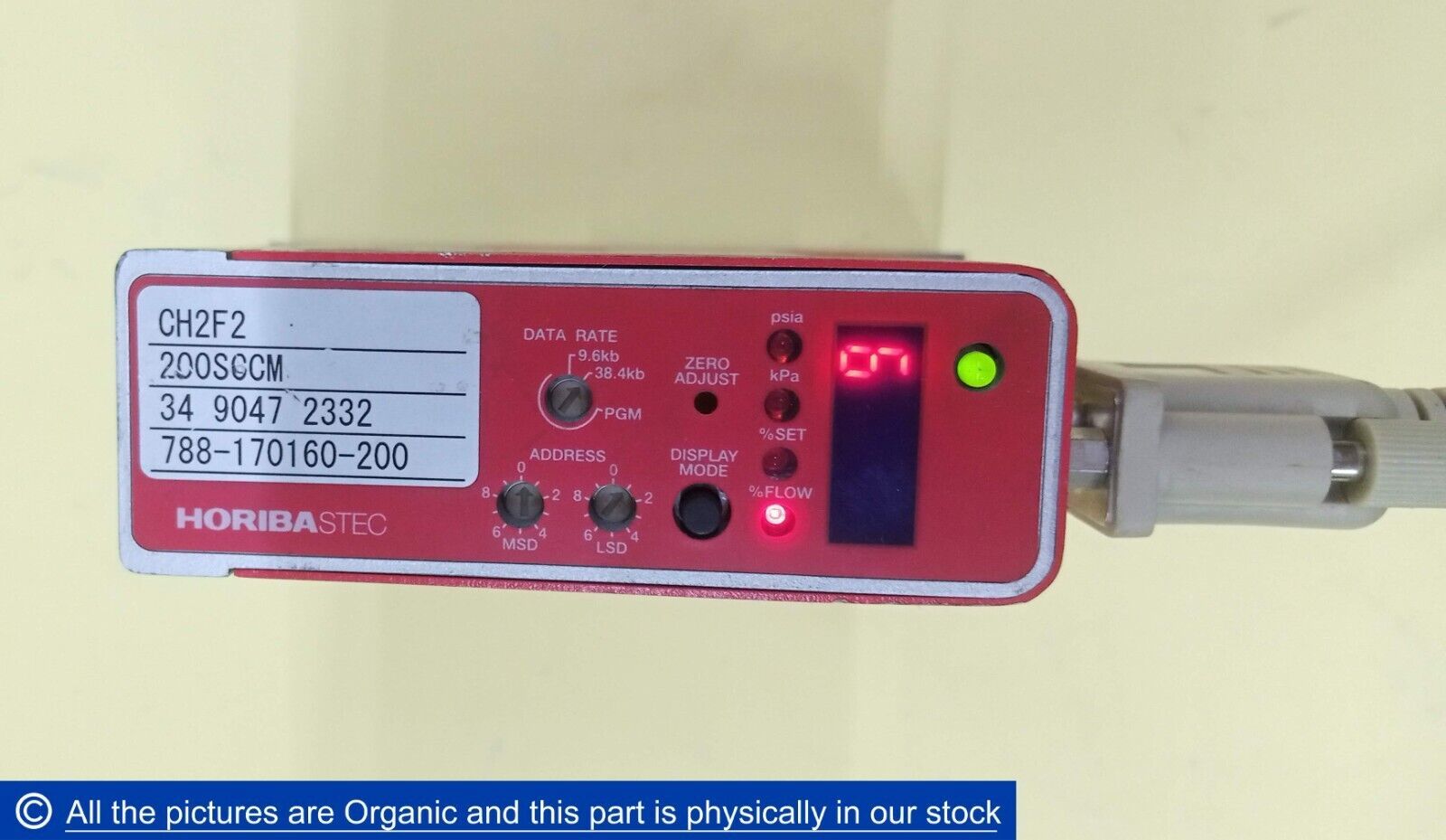Horiba Stec D213-SCD Mass Flow Controller 788-170160-200 000164 200SCCM ... - $697.00