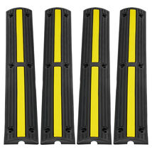 VEVOR 3.28 ft Cable Protector Ramp, 4 Pack of 1 Channel, 18000 lbs/axle ... - $39.99