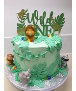 Safari Jungle WILD ONE Cake Topper || Safari Jungle Theme Cake Topper - £8.65 GBP