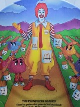 1989 McDonald's 9-1/2" Plastic Plate - "The French Fry Garden" Ronald McDonald  - $5.89