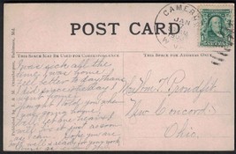 1908 WEST VIRGINIA Postcard - Cameron to New Concord, Ohio P7 - £2.36 GBP