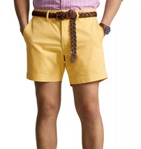 New Polo Ralph Lauren Mens Classic-Fit Stretch 6&quot; Chino Shorts Yellow Si... - $79.19