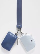 LULULEMON Dual Pouch Wristlet~Brilliant Blue/ Starch Blue~NWT~USPS SHIP - $108.85 LULULEMON Dual Pouch Wristlet~Brilliant Blue/ Starch Blue~NWT~USPS SHIP - $108.85