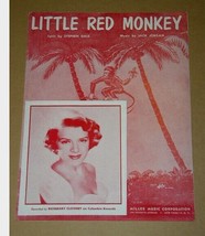 Rosemary Clooney Little Red Monkey Sheet Music Vintage 1953 - £11.98 GBP