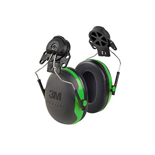 3M PELTOR Ear Muffs, Noise Protection, Hard Hat Attachment, NRR 21 dB, Construct