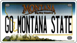 Go Montana State Novelty Mini Metal License Plate Tag - £11.91 GBP
