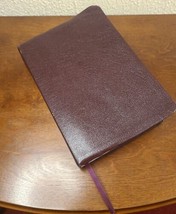 Zondervan Study Bible, Fully Revised Edition Burgundy Leather Tabs Sides VG - £24.65 GBP