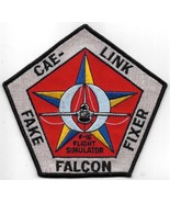 Large 5 1/4&quot; Embroidered CAE-LINK F-16 Flight Simulator Fake Falcon Fixe... - $5.48 CAD