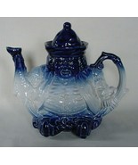 Vintage Cobalt Blue Parliament Judge Gentleman Teapot Tea Pot - $65.00