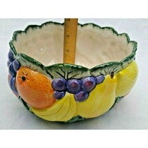Vintage Fitz &amp; Floyd Ceramic Glazed Fruit Bowl 1989 7&quot; by 3 1/2&quot; - $14.80