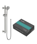 Auleend Slide bar Hand Held Shower Head With Hose &amp; 5 Function Head &amp;Wal... - $1,204.45 MXN