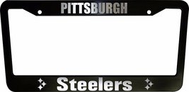 Pittsburgh Steelers Black Plastic License Plate Frame Truck Car Van - $13.93