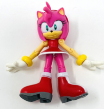 3&quot; Sonic The Hedgehog Amy Rose Jazwares Figure Toy Articulated - £43.24 GBP
