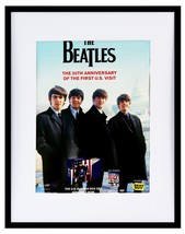 VINTAGE 2014 Beatles 50th Anniversary of US Visit Framed 11x14 Advertise... - £27.53 GBP