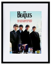 VINTAGE 2014 Beatles 50th Anniversary of US Visit Framed 11x14 Advertise... - £27.14 GBP