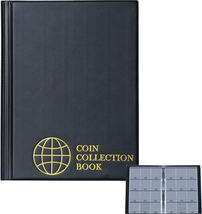 Coin Flip Holder Albums - 120 Pockets 2X2 Inches Coin Storage Books for Coin Car - $16.88