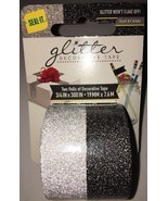 SEAL-IT* 2pc 3/4&quot; x 300&quot; GLITTER-Silver-Platinum-DECORATIVE TAPE SHIP N ... - $157.12 MXN