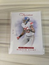 2012 Panini Prime Signatures Prime Proof Red /99 Hakeem Nicks #76 - $1.99