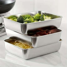 Versatile Stainless Steel Food Containers and Kitchen Utensil Set - £11.95 GBP