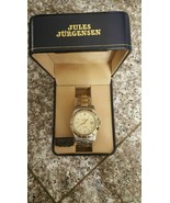 Silver Gold Color Men&#39;s Jules Jurgensen Automatic Watch - £46.25 GBP