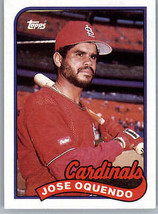 1989 Topps 442 Jose Oquendo  St. Louis Cardinals - £0.77 GBP