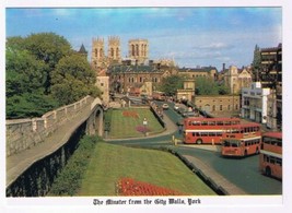 Postcard The Minster From City Walls York England UK - £2.36 GBP