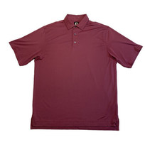 Footjoy Golf Polo Pink Short Sleeve Mens Large Stretchy Lightweight Quick Dry  - £11.42 GBP