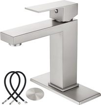 Midanya Bathroom Sink Faucet 1 Hole Single Handle Deck Mount Lavatory Mixer Tap - £29.92 GBP