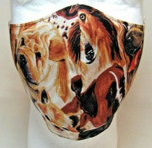 Dogs Sharpei Boxer Golden MASK Gray Lined Native American HandMade Adult 9&quot; - £18.09 GBP
