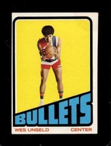 1972-73 Topps #21 Wes Unseld Ex Bullets Hof *X67976 - £4.91 GBP