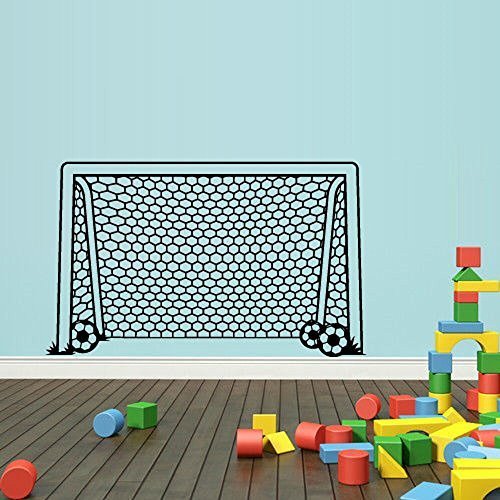 Wall Decal Vinyl Sticker Soccer Football Gate Goal Kids Boys Keeper Net - $59.85