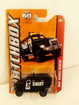 Matchbox 2013 #007 Black Swat Truck ESU MBX Heroic Rescue Series Mint On Card - $14.99