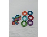 Lot Of (6) Board Game Player Pawn Color Stand Pieces Plus Extra Bits - $23.75