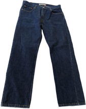 Levi&#39;s 505 Jeans Men&#39;s Size 36x32 Blue Regular Fit Stretch Cotton Blend ... - $29.14