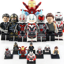 8pcs/set Marvel Endgame Iron Man Ant-man Hawkeye Happy Hogan Minifigure Toy - £13.58 GBP
