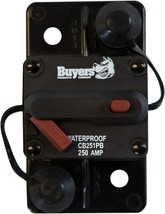 Buyers Products CB251PB Circuit Breaker, 250 AMP, Push-to-Trip, Black - $65.99