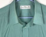 St Michael Marks &amp; Spencer VTG Sea Green Long Sleeve Button Shirt Men Fi... - £15.60 GBP