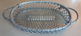 Vintage Metal Tray Basket with glass from Andrea By Sadek - £23.74 GBP