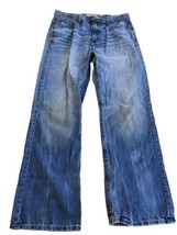 BKE Denim Mens Size 33R Blue Jeans Boot Cut Dark Wash Mid Rise 33x30 - £27.71 GBP