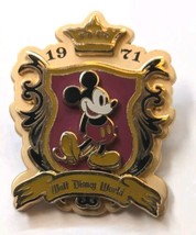 Walt Disney World Mickey Classic 1971 Crown Crest Logo Pin 2008 - $12.90