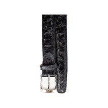 Men's Belvedere Belt Genuine Ostrich Quill up to Size 44 #2001 Black image 2
