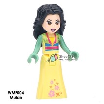 Mulan Disney Princess Friends Girl Single Sale Minifigures Block Toy - £2.19 GBP