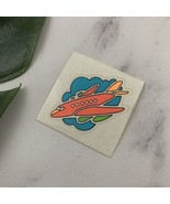 Vintage Three Cheers Applause Sticker Airplane Flying 1989 Single Small - $9.89