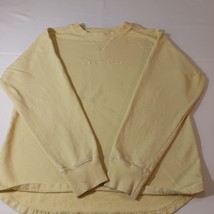 Outfitter Trading Co Men&#39;s Yellow Cotton Long Sleeve Sweatshirt Size Medium - $10.39