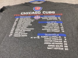 Chicago Cubs MLB 2016 N. L. Central Champions Team Roster T-shirt Large Majestic - £11.07 GBP