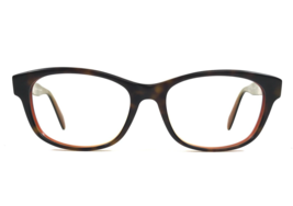 Salt. Eyeglasses Frames CYNTHIA MOBA Brown Orange Square Full Rim 52-18-140 - $98.99