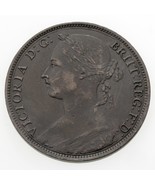 1892 Great Britain Penny Coin in XF Condition KM# 755 - $94.05