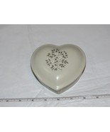 Pfaltzgraff USA Heirloom Heart Shaped Trinket/Jewelry Box Stoneware ! - £14.13 GBP