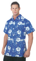 UNDERWRAPS Men&#39;s Hawaiian Shirt-Blue, One Size - £84.47 GBP